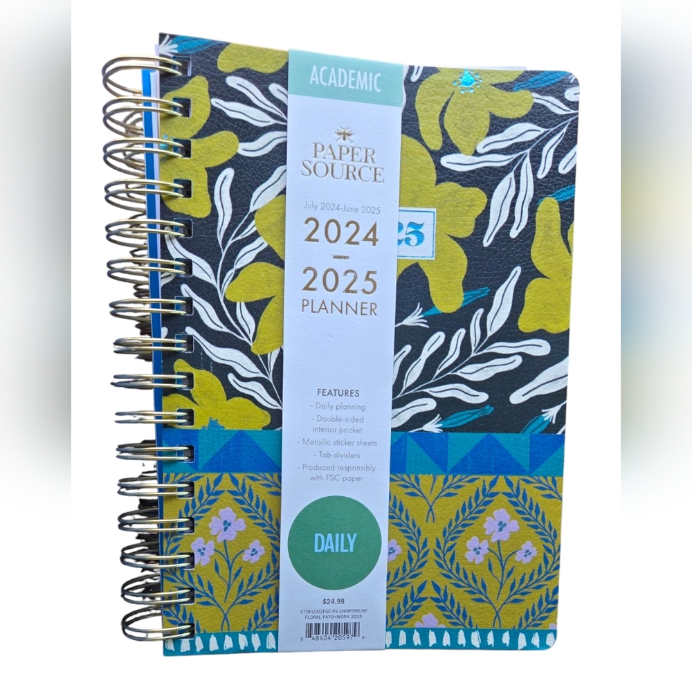 Paper Source 2024-2025 Academic Planner